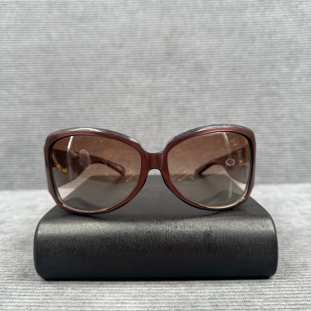 Marc Jacobs Burgundy Y2k Oversized Square Sunglasses Gold Logo MMJ 096/S